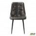 Стілець обідній Arkansas-D чорний/шкірзам сірий/Арканзас