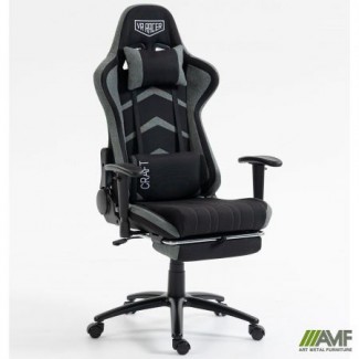 Крісло VR Racer Textile Craft чорний/сірий/Рейсер Крафт