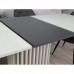 Стіл обідній рокладний CASANDRA S/A MAX 160(210)x90 шовковий камінь / антрацит/Касандра