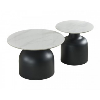 Журнальний столик MONTANA Білий глянець / Чорний (к-кт)/Монтана