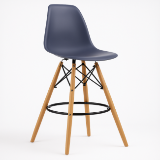 Високий барний стілець хокер Тауер Вуд темно-сірий Високий барний стілець хокер Тауер Вуд темно-сірий в Одессе от магазина «Оникс»