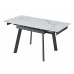 Керамічний стіл TM-80 каса вайт + сірий 90-140