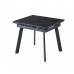 Керамічний стіл TM-80 чорний онікс + чорний 90-140