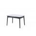 Керамічний стіл TM-76 білий мармур + чорний 120-160