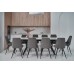 Керамічний стіл Тео TML-895 б'янко карарра + чорний  180/260х90 см