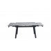Керамічний стіл TM-88-1 ребекка грей + чорний 120-180