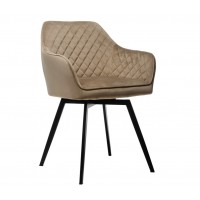 Стілець поворотний R-63 капучино + чорний