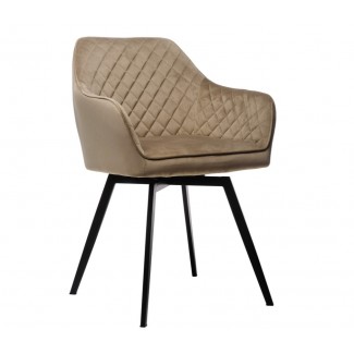 Стілець поворотний R-63 капучино + чорний