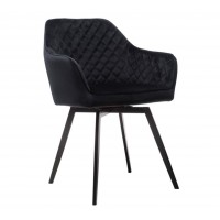 Стілець поворотний R-63 чорний + чорний