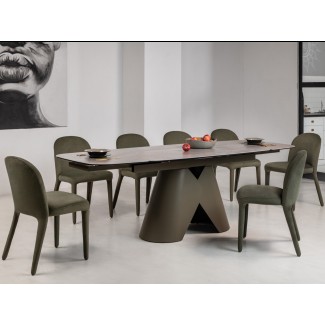 Керамічний стіл Паріс TML-997 айрон бронз + коричневий/Парис (160/240х90)