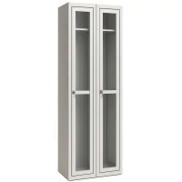 Шафа для одягу металева ШОМ/С-300/2 з прозорими дверцятами