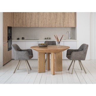 Стіл шпоноване МДФ Естер TM-230 ясень d 120 Стіл шпоноване МДФ Естер TM-230 ясень d 120