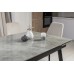 Керамічний стіл TM-98 б'янко каррара грей + чорний 150/210х90х76