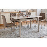 Керамічний стіл TM-92 крема саббія + капучино 110/150х75