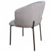 Стілець DORA чорний каркас/сірий тканина/Дора