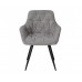 Стілець кухонний ARDEN Чорний каркас / Сірий тканина оберт 180°/Арден