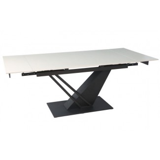Стіл FERNANDO CERAMIC 140(200)*90 бежевий/чорний/Фернандо