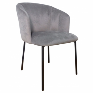 Стілець DORA чорний каркас/сірий тканина/Дора в Одессе от магазина «Оникс»