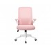 Крісло комп'ютерне ARIA рожеве/білий каркас/Аріа