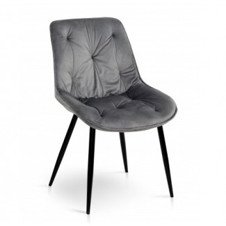 СТІЛЕЦЬ ПРАДО R (чорний/сірий)