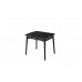 Керамічний стіл TM-87-1 чорний онікс + чорний 90-120