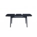 Керамічний стіл TM-76 чорний онікс + чорний 120-160