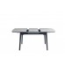 Керамічний стіл TM-76 калакатта мармур + чорний 120-160