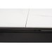 Керамічний стіл TML-870 білий мармур + чорний 160-200
