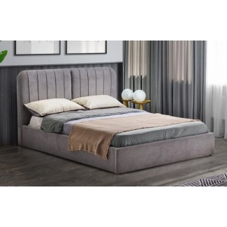 Ліжко м'яке Б'янка (світло-сірий) 1600х2000