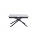 Керамічний стіл TML-819-1 вайт клауд + чорний 140-200