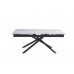 Керамічний стіл TML-819 вайт клауд + чорний 180-240