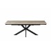 Стіл обідній Квант (чорний/Шекспір грей) 1600(+600)*900