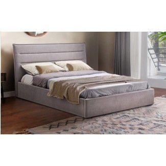 Ліжко м'яке Олівія (світло-сірий) 1600х2000