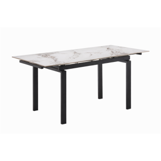 Стіл обідній Оріон (чорний/кераміка нефрит білий) 1100(+25+25) × 70 в Одессе от магазина «Оникс»