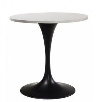 Стіл круглий білий Ø80 см на чорній металевій опорі Кармен R Стіл круглий білий Ø80 см на чорній металевій опорі Кармен R в Одессе от магазина «Оникс»