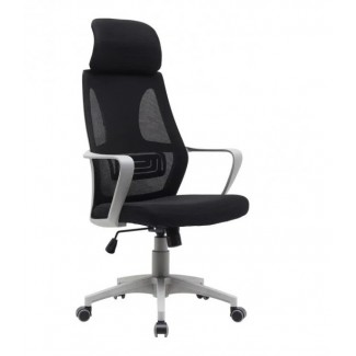 Комп'ютерне крісло поворотне Q-095 Чорний/Сірий