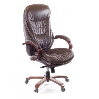 Крісло Валенсія Soft EX MB (Шкіра LC-K Dark brown)/Валенсия