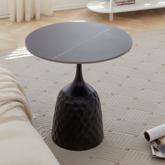 Журнальний столик з металевою основою та керамічною стільницею Лола