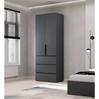 Шафа у спальню дводверна з ящиками Light 80x220x50 см Шафа у спальню дводверна з ящиками Light 80x220x50 см в Одессе от магазина «Оникс»