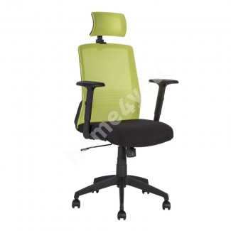 Крісло офісне BRAVO black-green/Браво