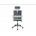Крісло комп'ютерне поворотне WIND сіре/сіре/білий каркас/Вінд (Винд)