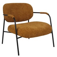 Сучасне крісло в оббивці букле помаранчевого кольору Ніка Сучасне крісло в оббивці букле помаранчевого кольору Ніка