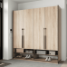 Шафа розпашна на 4 дверки з штангами R-0008 1969х570х2100