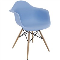 Крісло барне пластикове блакитне Тауер Вуд