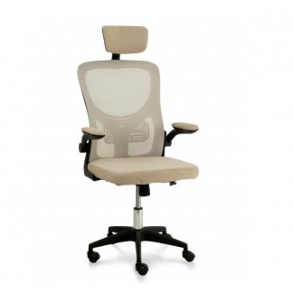 Стілець комп'ютерний Тонус (чорний/бежевий)