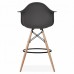 Стілець високий Тауер Вуд Eames барний хокер чорний