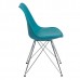 Сучасний дизайнерський стілець для кафе та кухні блакитний Тауер С