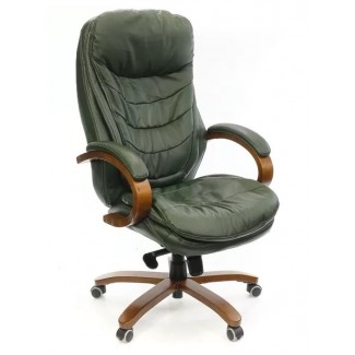 Крісло Валенсія Soft EX MB (Шкіра Lux LC Green)/Валенсия