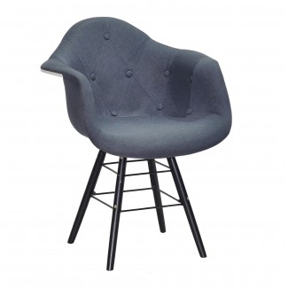 LEON Soft Віскоза антрацит К-8 Q - BK Стілець /Леон