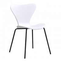 MAX білий 07 METAL-2 - BK Стілець /МАКС